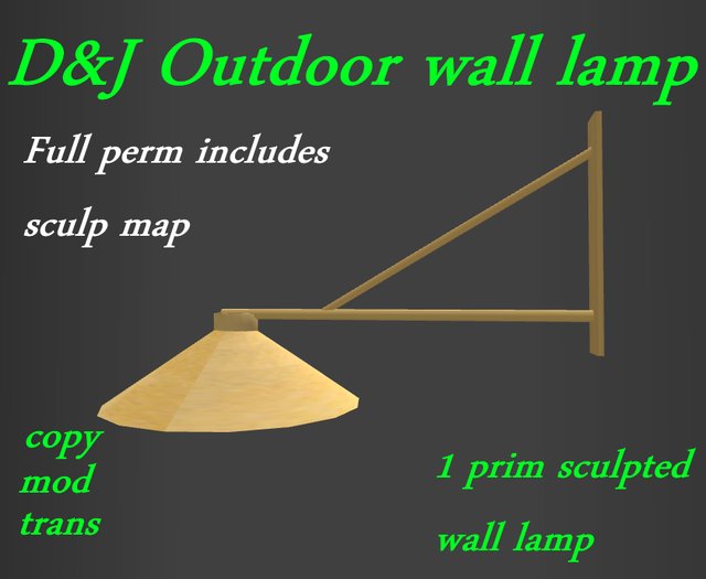 D&J outdoor wall lamp (Boxed)