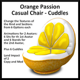 Orange Passion Casual Chair - Cuddles