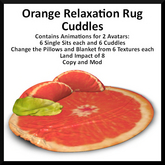 Orange Relaxation Rug - Cuddles