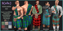 b[ELLE] Highlander Kilt Wallace Green (UP)