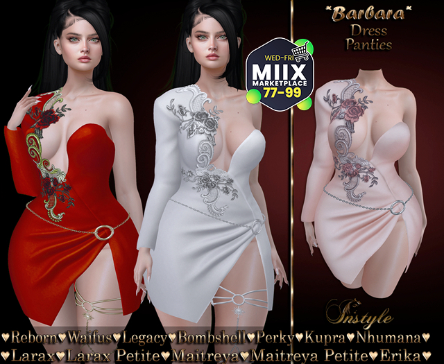 PROMOTION InStyle Dress * Barbara* - v3 Cream