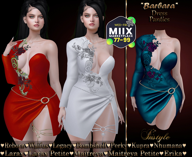 PROMOTION InStyle Dress * Barbara* - v3 Turquoise