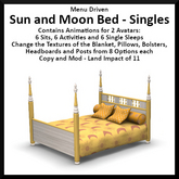 Sun and Moon Bed - Singles