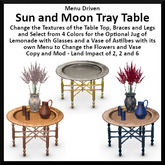 Sun and Moon Tray Table