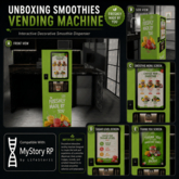 UNBOXING Smoothies Vending Machine – Interactive Juice Bar Decor + MyStory RP