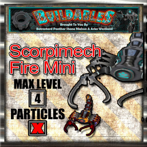 Scorpimech Mini Fire (Crate) - Buildables Breedable Robot / Bot