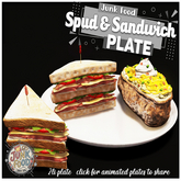 Junk Food - Spud & Sandwich Plate