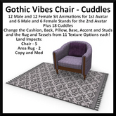Gothic Vibes Chair - Cuddles
