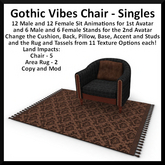 Gothic Vibes Chair - Singles