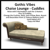 Gothic Vibes Chaise Lounge - Cuddles