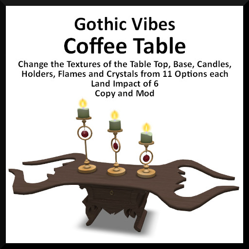 Gothic Vibes Coffee Table