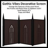 Gothic Vibes Decorative Screen