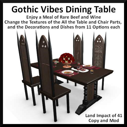 Gothic Vibes Dining Table