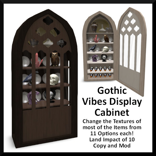 Gothic Vibes Display Cabinet