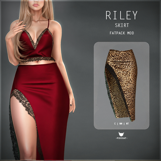 -Pixicat- Riley Skirt (LeopardGold)