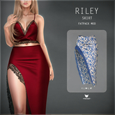 -Pixicat- Riley Skirt (FlowerBlue)