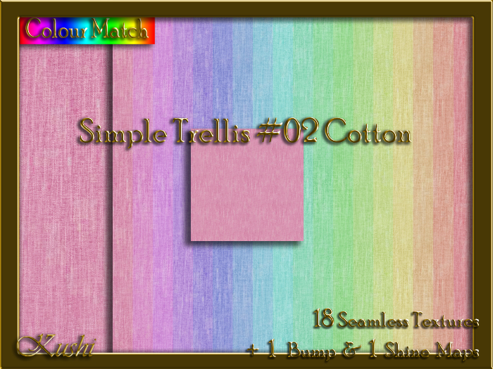 Simple Trellis #02 COTTON Texture Pack