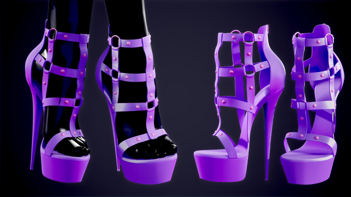 Xclipse Platform Heels Purple