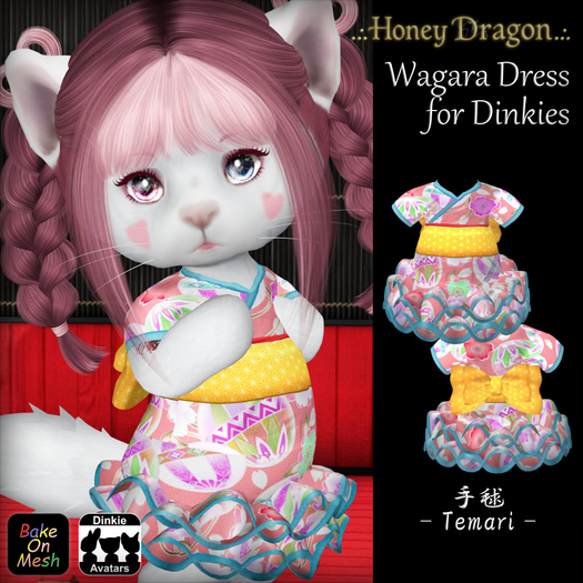 .:.H/D.:. Wagara Dress for Dinkie // Temari [22DDAD6]