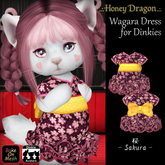 .:.H/D.:. Wagara Dress for Dinkie // Sakura [22DDAD4]