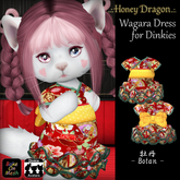 .:.H/D.:. Wagara Dress for Dinkie // Botan [22DDAD2]