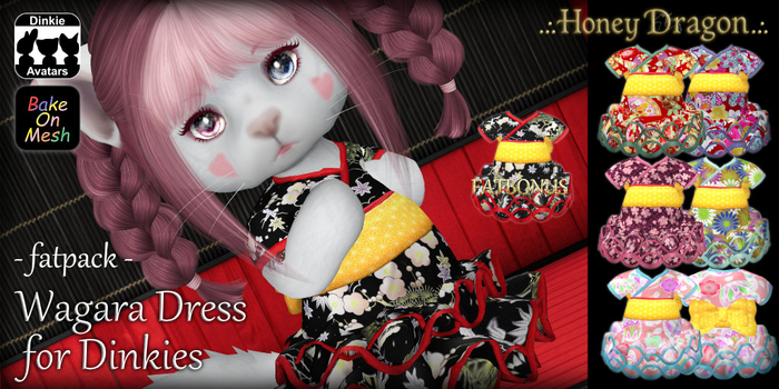 .:.H/D.:. Wagara Dress for Dinkie // FATPACK [22DDAD1]
