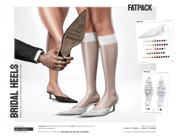 BASHKA - Bridal Heels (FATPACK)
