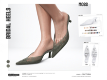 BASHKA - Bridal Heels (Moss)