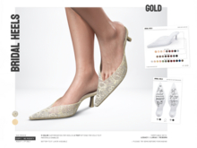 BASHKA - Bridal Heels (Gold)