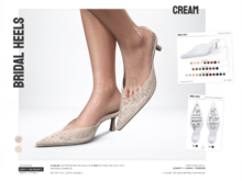 BASHKA - Bridal Heels (Cream)