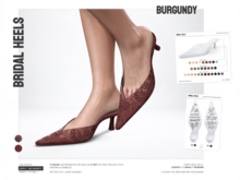 BASHKA - Bridal Heels (Burgundy)