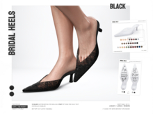 BASHKA - Bridal Heels (Black)