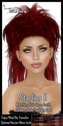 *~*Damselfly*~*Starling II Red Pack