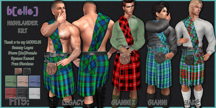 b[ELLE] Highlander Kilt MacKay