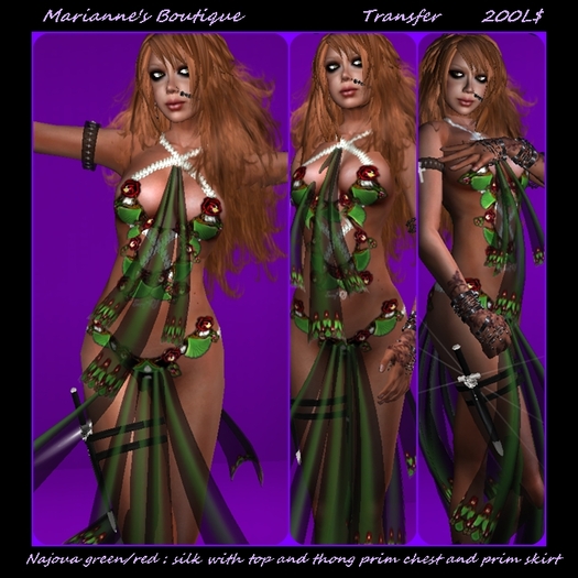 Marianne's Boutique/ Najoua Green red