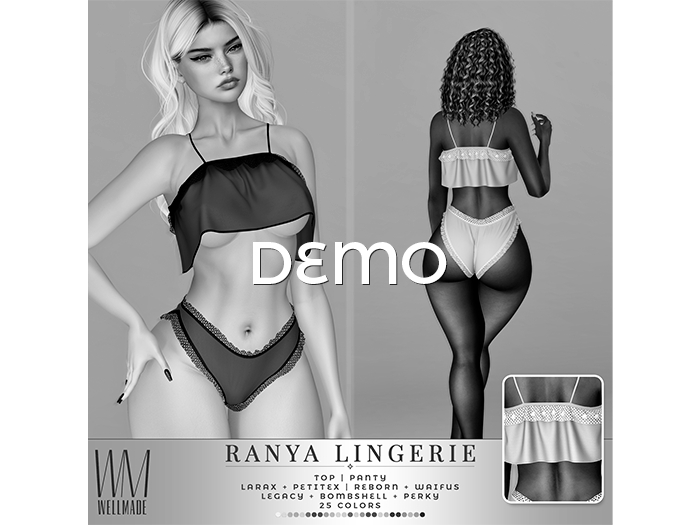 [WellMade] Ranya Lingerie DEMO