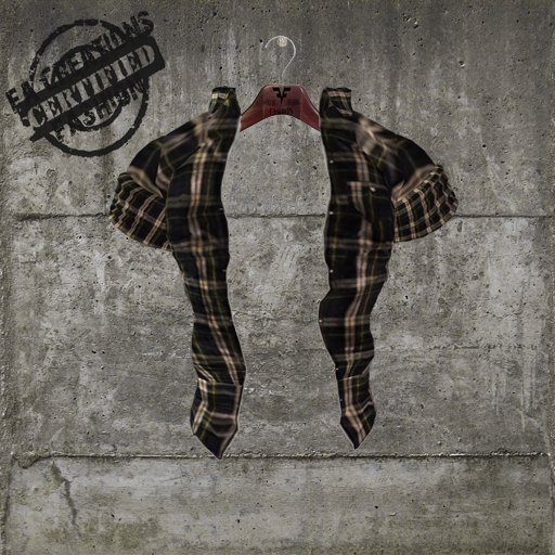 *FAC* plaid blouse Dark Green-box
