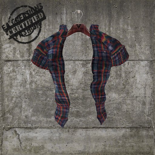 *FAC* plaid blouse Colored-box