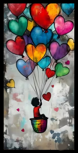 Tams - Kids Room Wall Decor - Balloon Ride