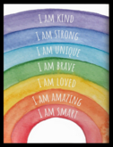 Tams - Kids Room Wall Decor - Rainbow I Am