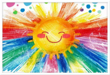 Tams - Kids Room Wall Decor - Rainbow Sunshine
