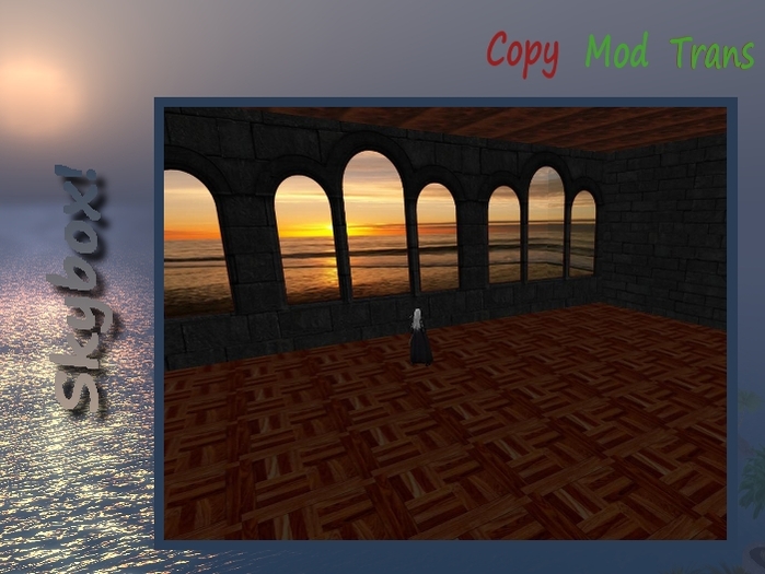 Skybox 30x30m with beach-sight
