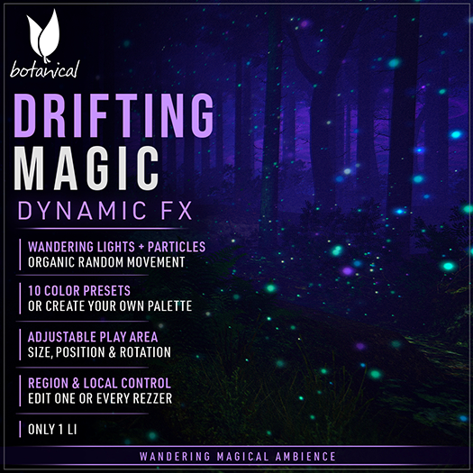 Drifting Magic - Wandering Magical Light Trails - Color-Shifting Sparkle - HUD Control