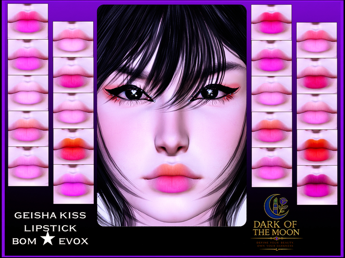 D&M  Lipstick BOM - Geisha Kiss Evox