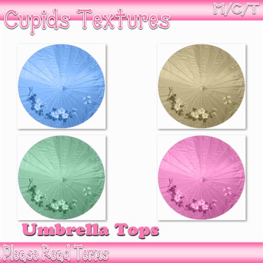 Cupids Umbrella Tops Textures