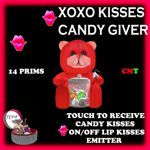 PDN: XOXO KISSES CANDYGIVER BOXED