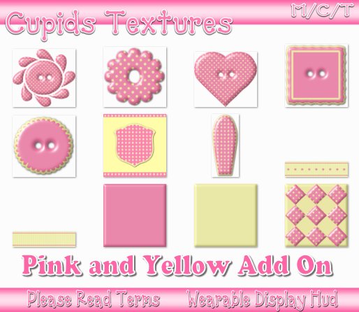 PINK AND YELLOW add on pack Textures