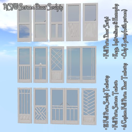 R(S)W Sculpts - Screen Doors 1