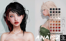 [monso] Anais2 Hair /Black & Red