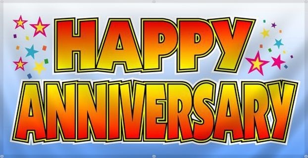 Banner - Happy Anniversary Bright